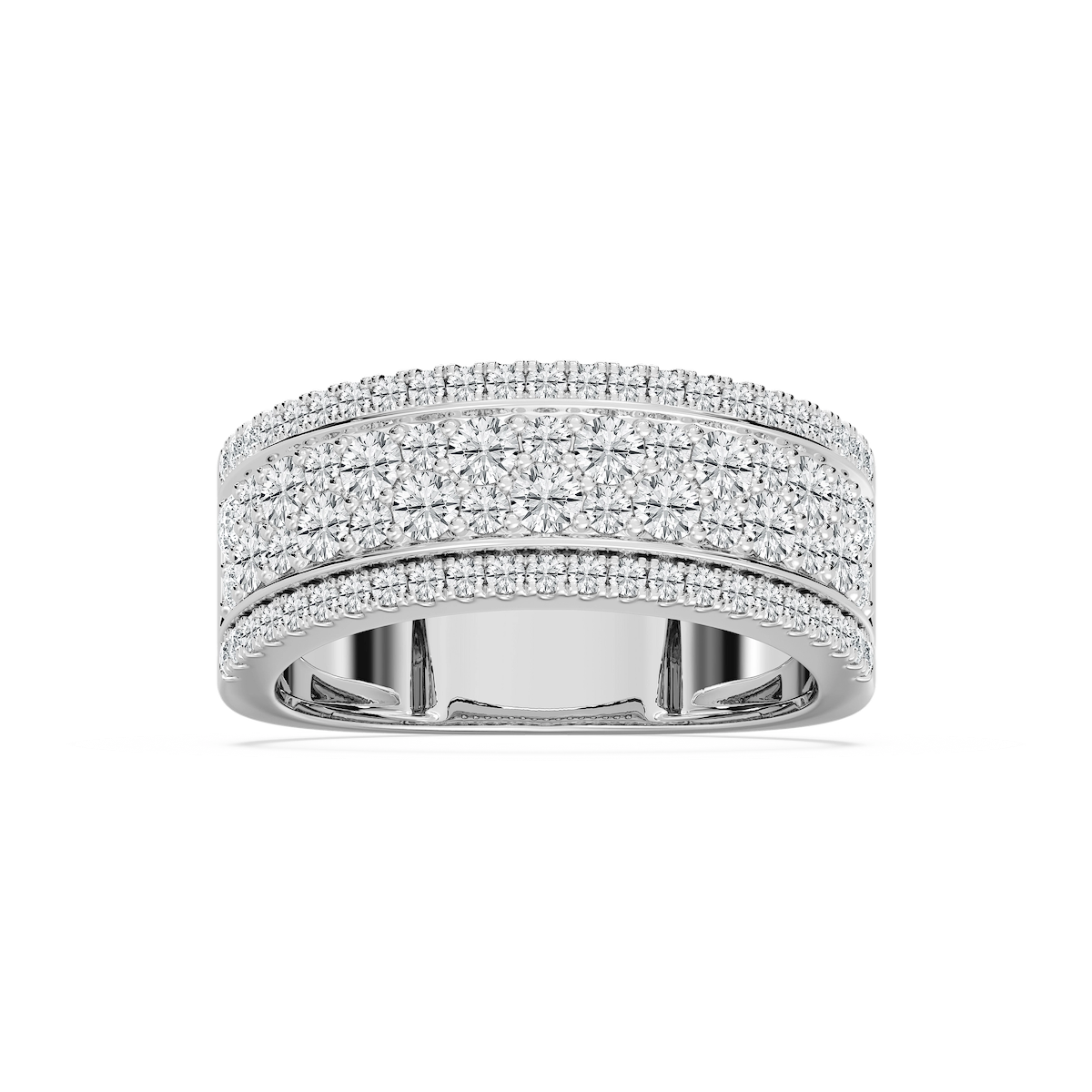 Multi Row Diamond Band