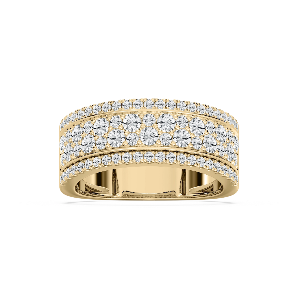 Multi Row Diamond Band