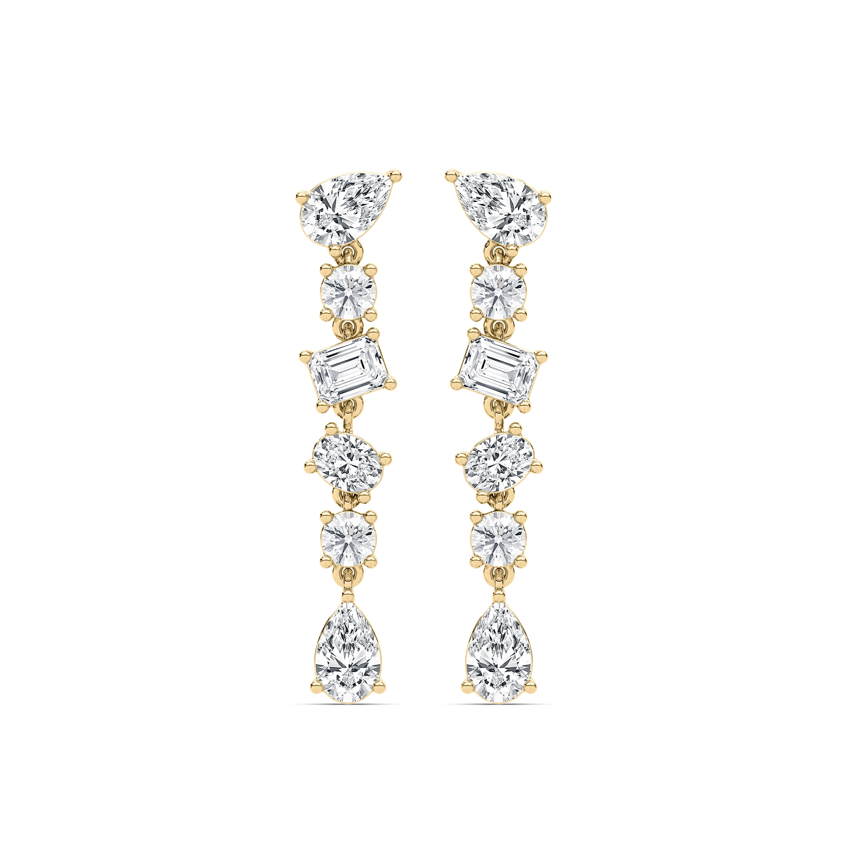 1 ⁴⁄₅ ctw Multi Shape Lab Grown Diamond Dangle Earrings