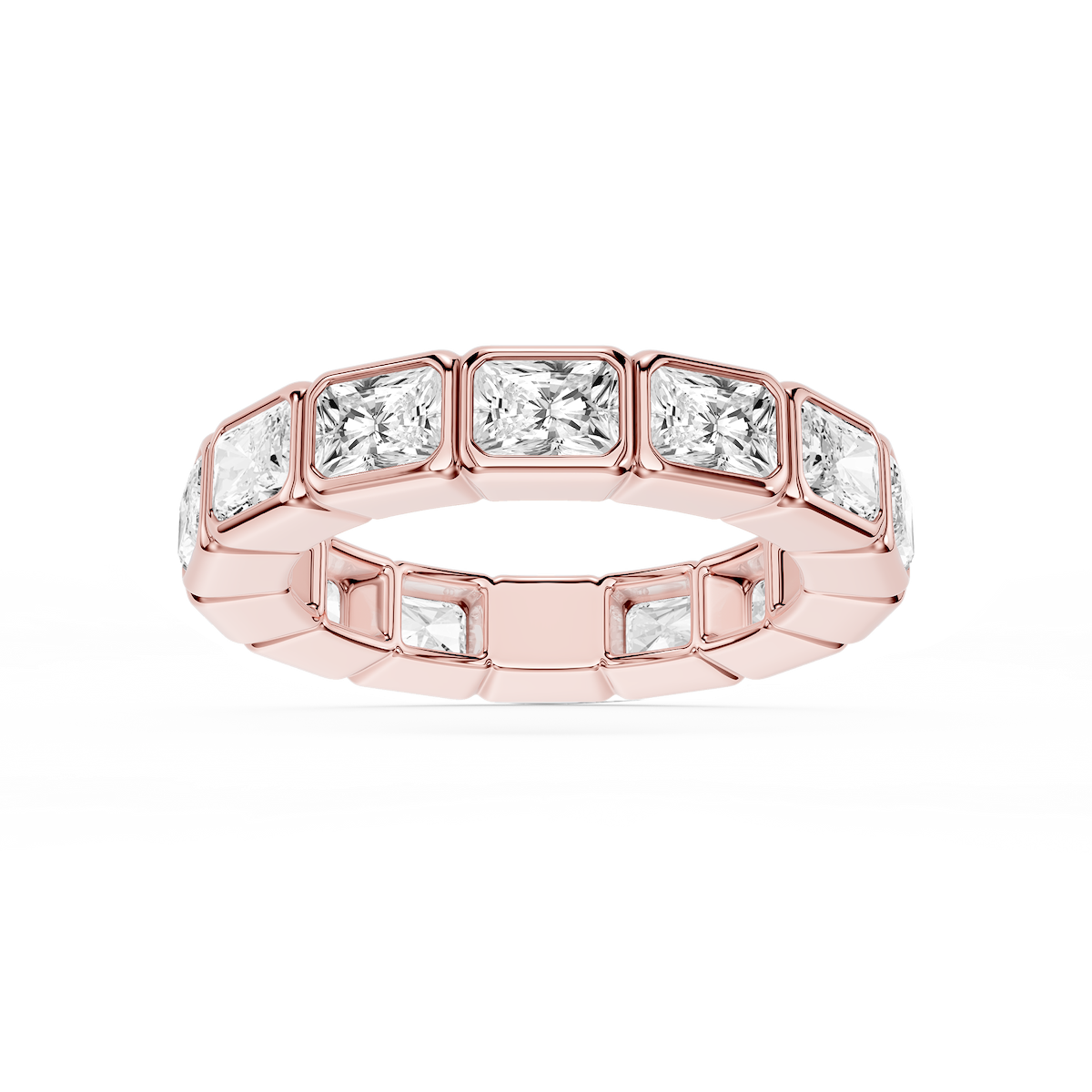 Natasha Radiant Lab Grown Diamond East West Bezel Eternity Band
