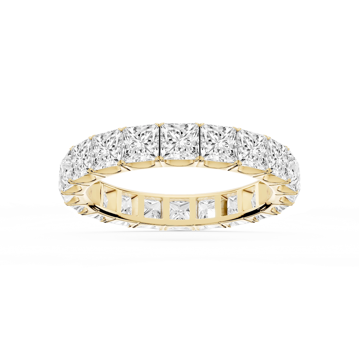 Nicole Princess Lab Grown Diamond Shared Prong Eternity Band