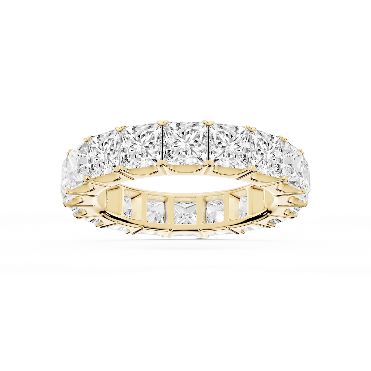 Nicole Princess Lab Grown Diamond Shared Prong Eternity Band