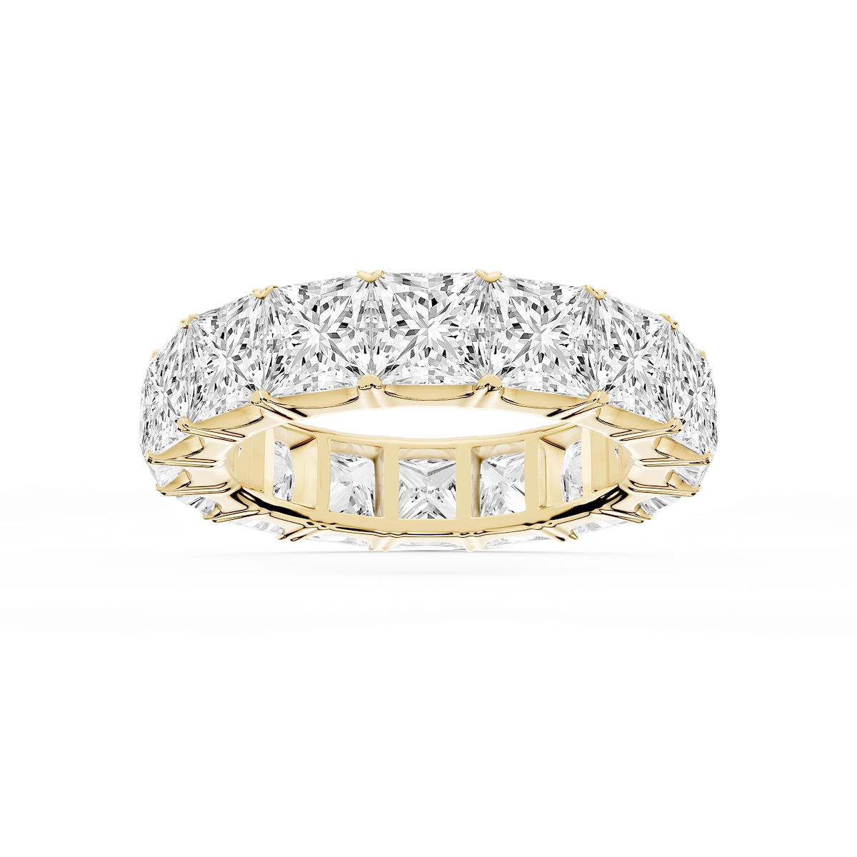 Nicole Princess Lab Grown Diamond Shared Prong Eternity Band