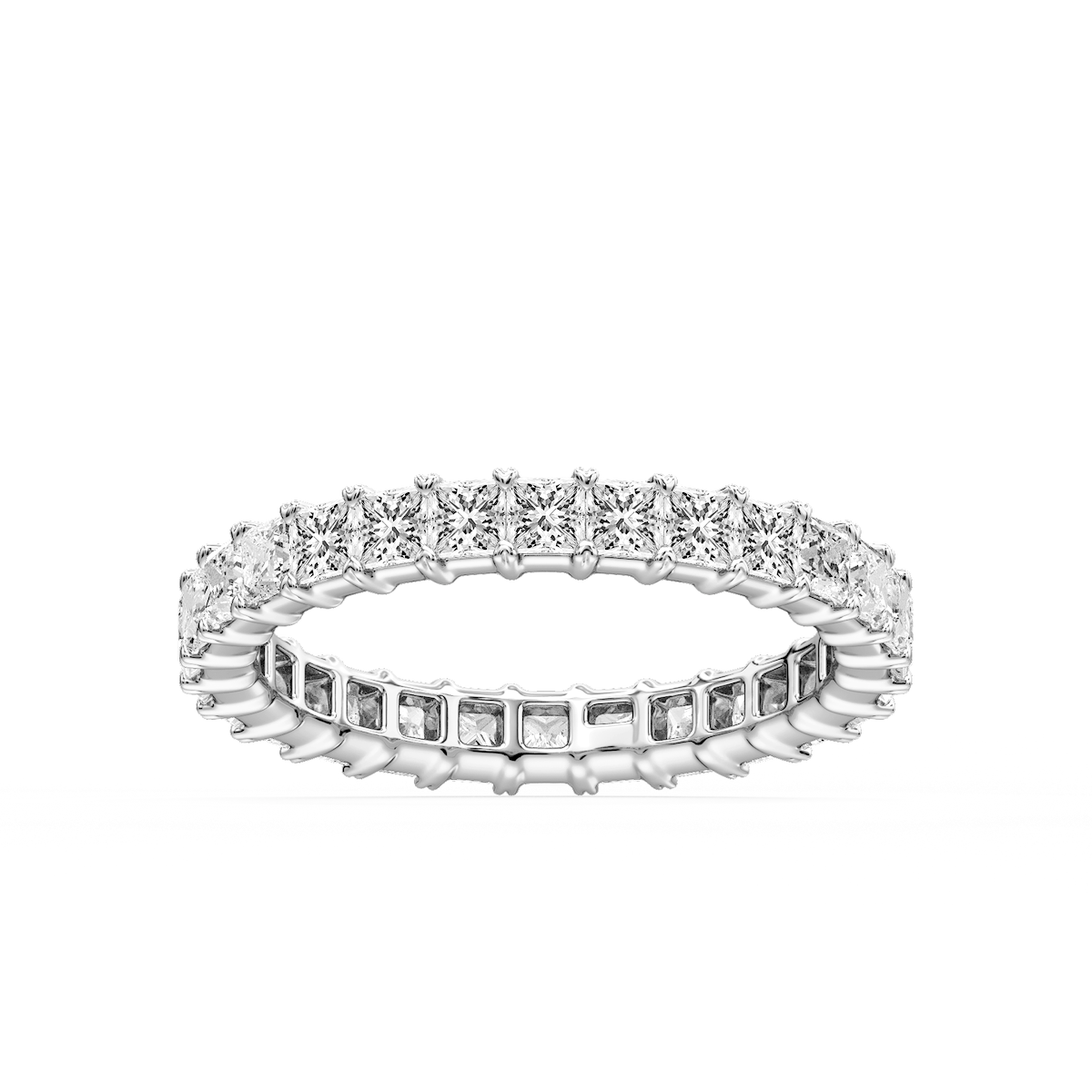 Ocean Princess Lab Grown Diamond Shared V-Prong Eternity Band