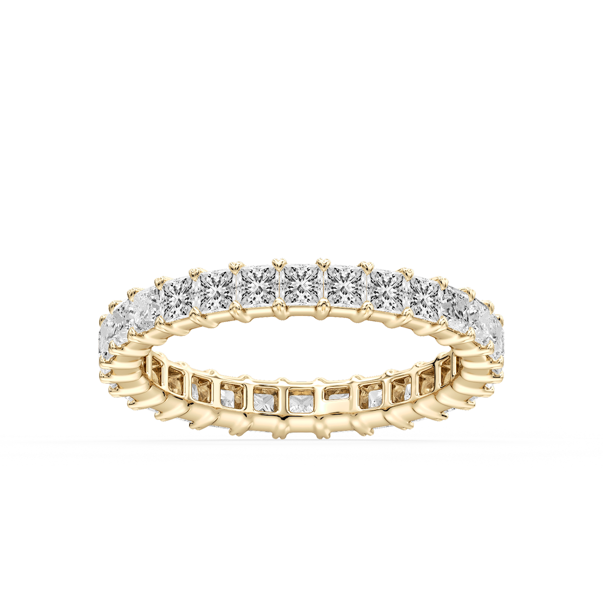 Ocean Princess Lab Grown Diamond Shared V-Prong Eternity Band