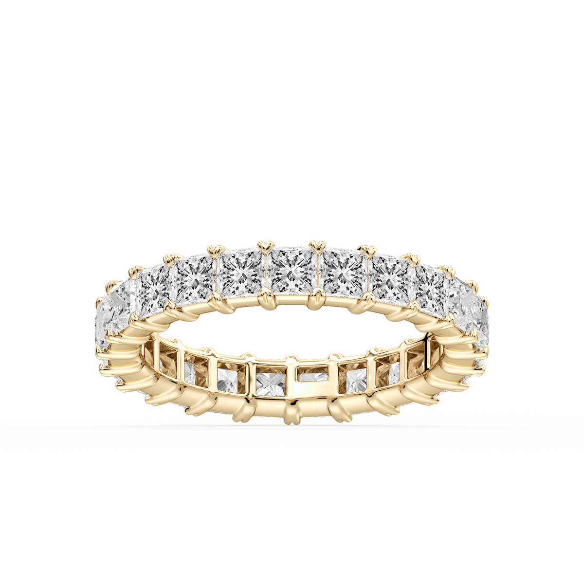 Ocean Princess Lab Grown Diamond Shared V-Prong Eternity Band