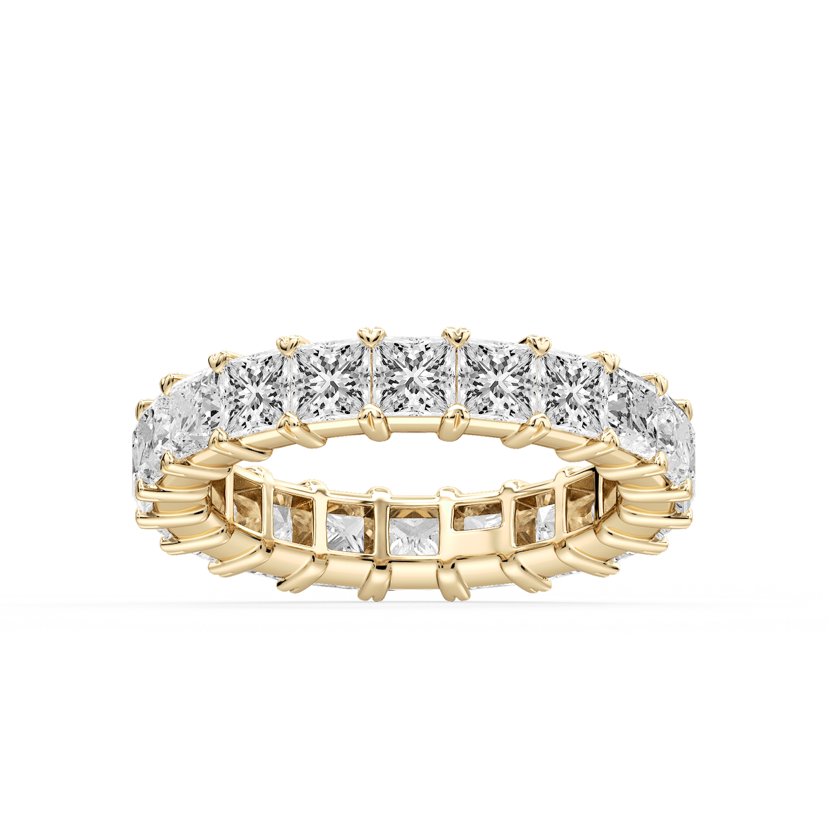 Ocean Princess Lab Grown Diamond Shared V-Prong Eternity Band