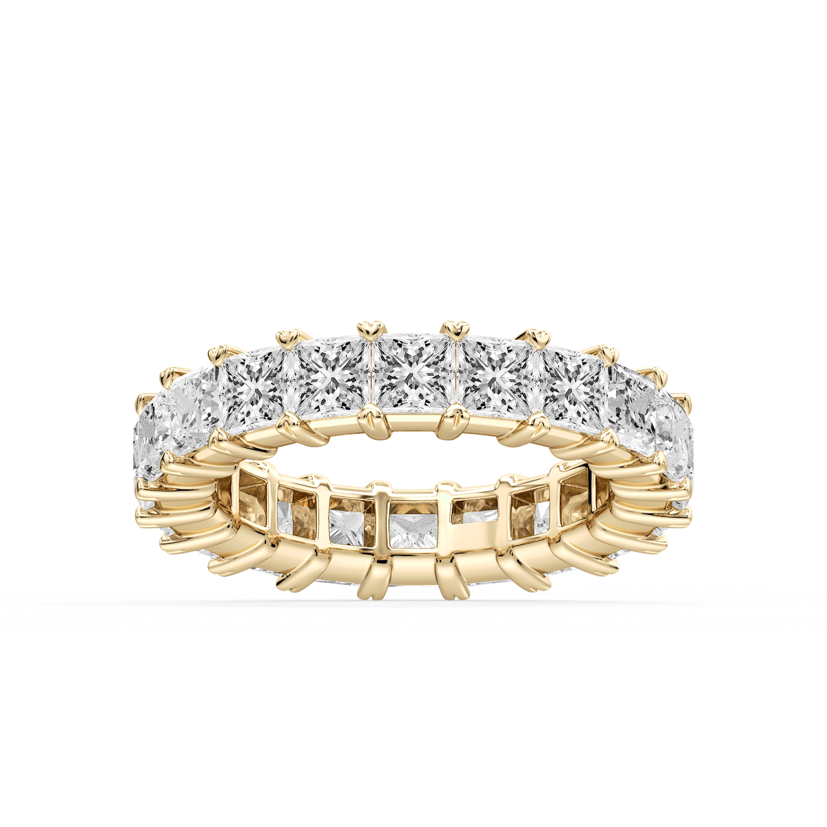 Ocean Princess Lab Grown Diamond Shared V-Prong Eternity Band