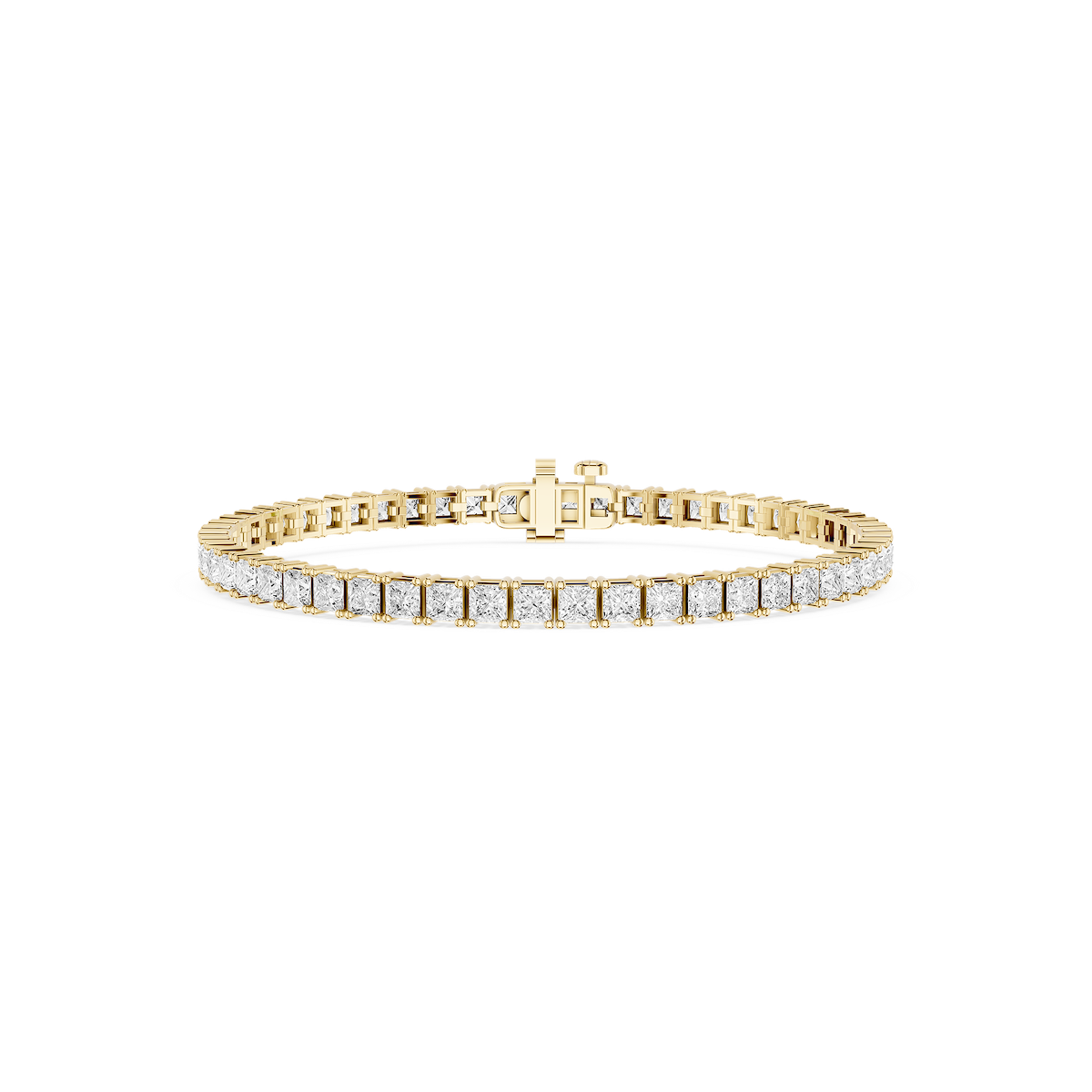 Princess Lab Grown Diamond Four Prong Tennis Bracelet - 7 Inches