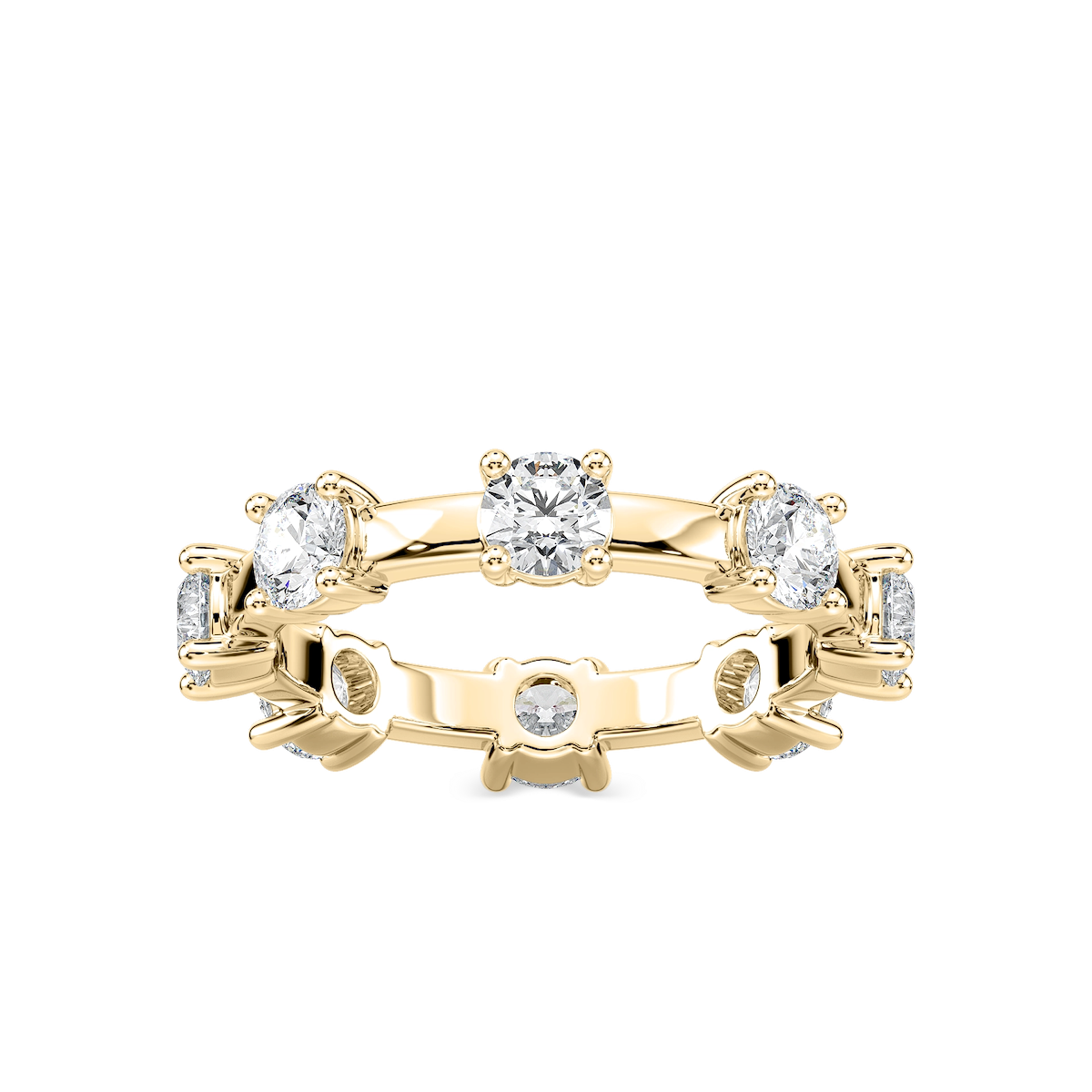 Prue 1 ⅞ ctw Round Lab Grown Diamond Station Eternity Band