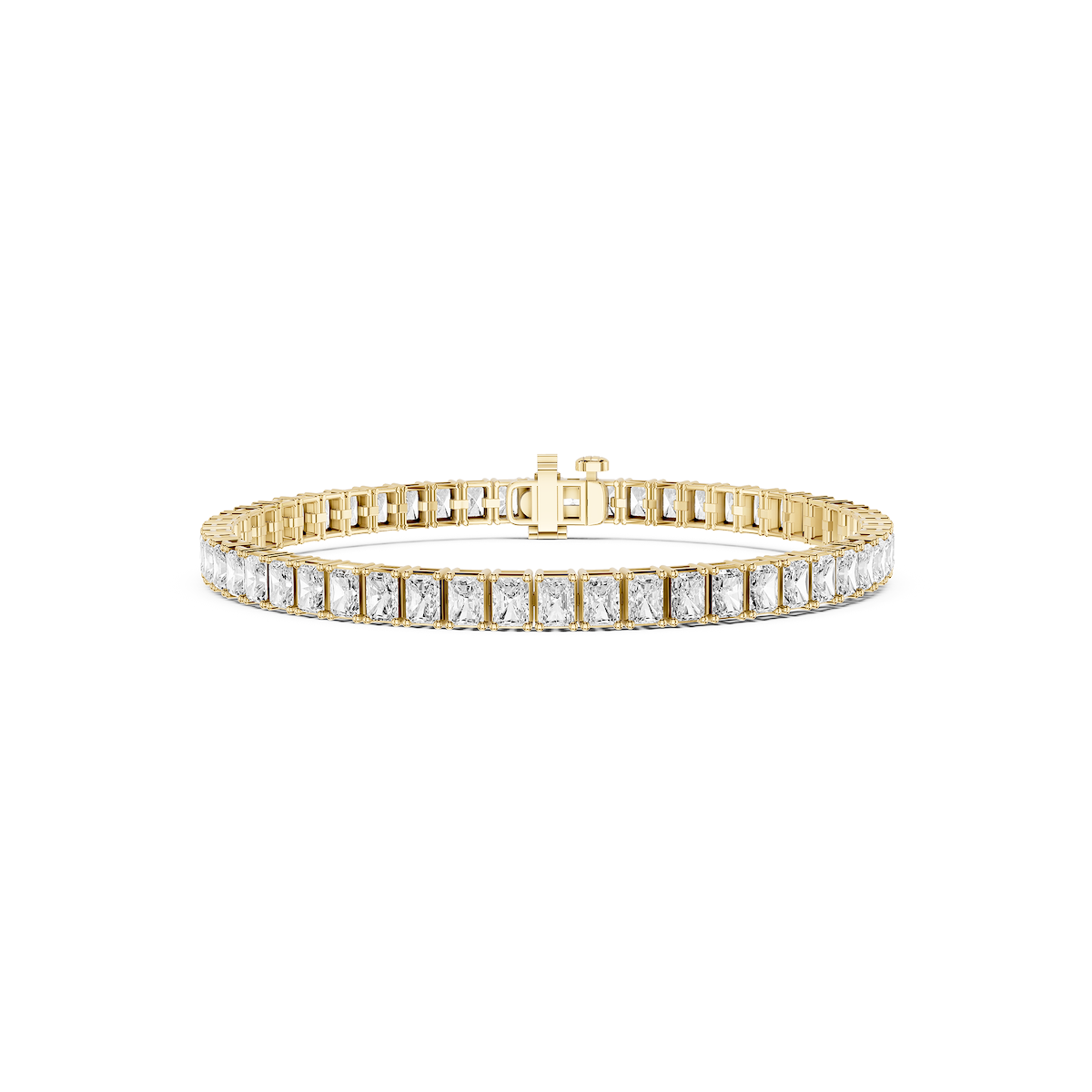 Radiant Lab Grown Diamond Four Prong Tennis Bracelet - 7 Inches