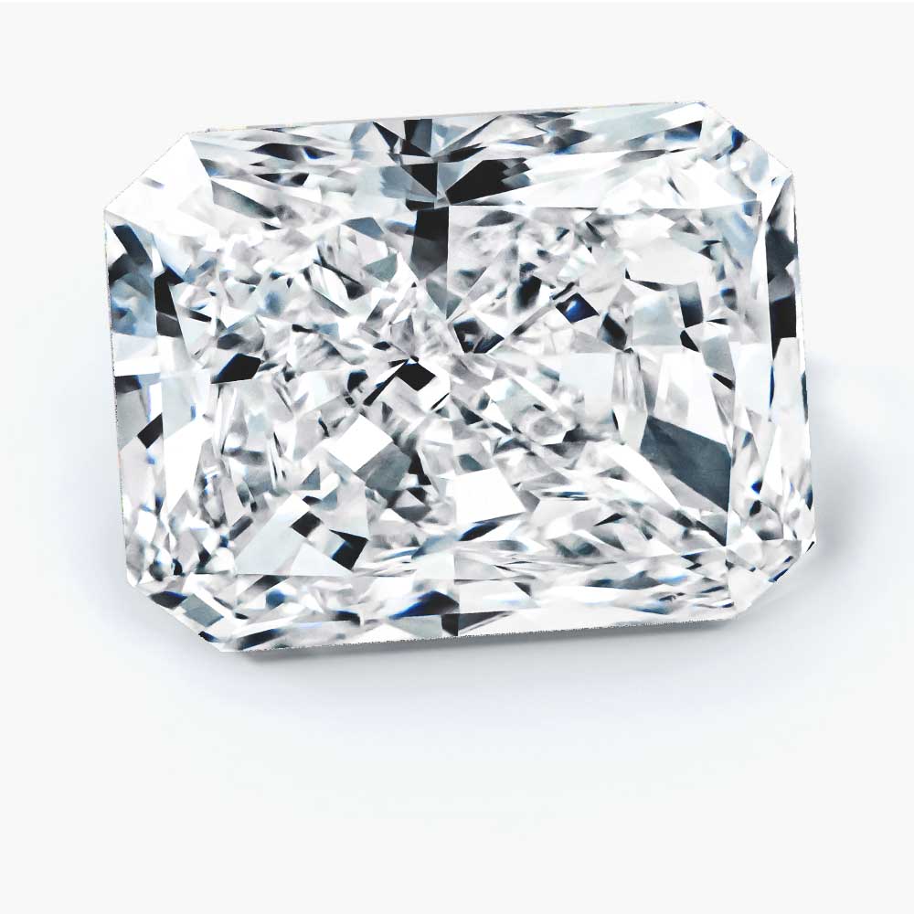 4.01 Carat Radiant Shaped, Ideal Cut, D Color, VS1 Clarity, IGI Certified Lab Grown Diamond