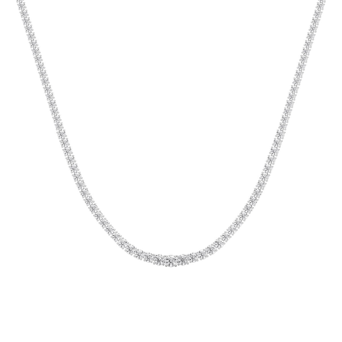18 ¾ ctw Round Lab Grown Diamond Riviera Tennis Necklace - 18 Inches