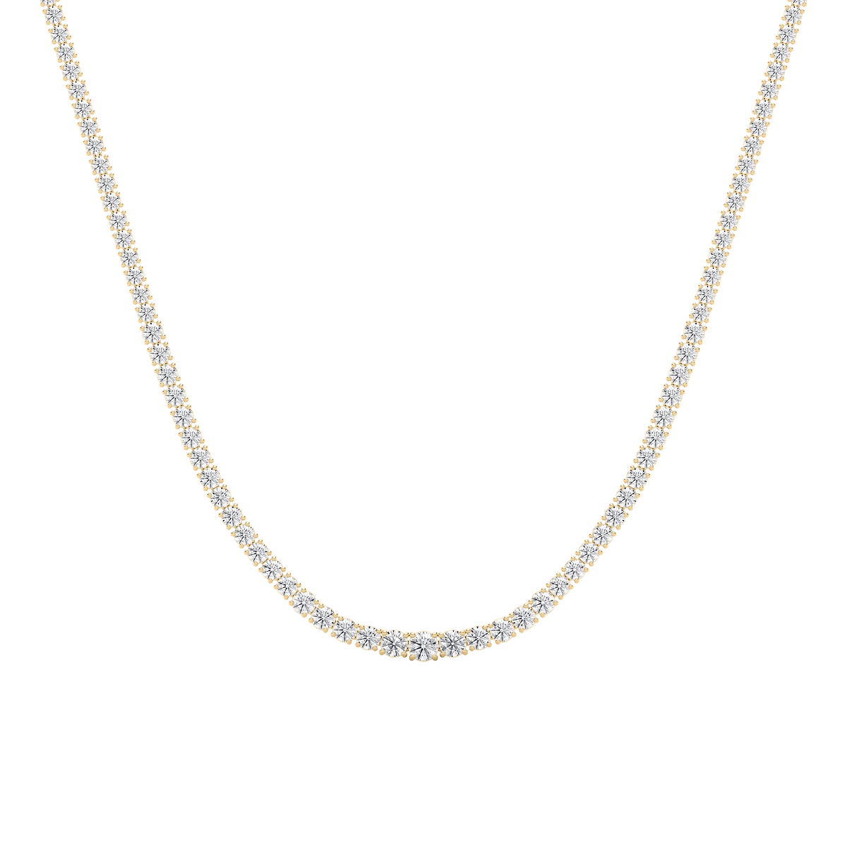 18 ¾ ctw Round Lab Grown Diamond Riviera Tennis Necklace - 18 Inches