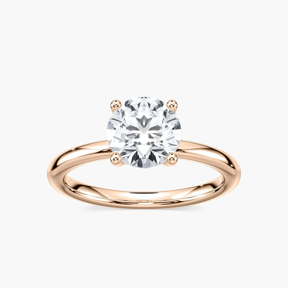 Rosey Lab Grown Diamond Flowering Solitaire Engagement Ring