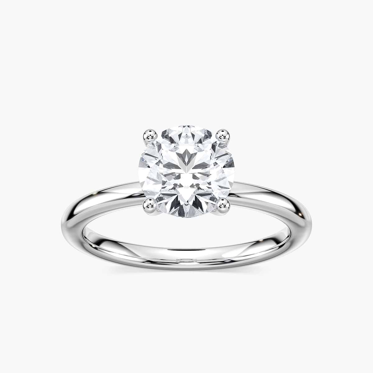 Rosey Lab Grown Diamond Flowering Solitaire Engagement Ring