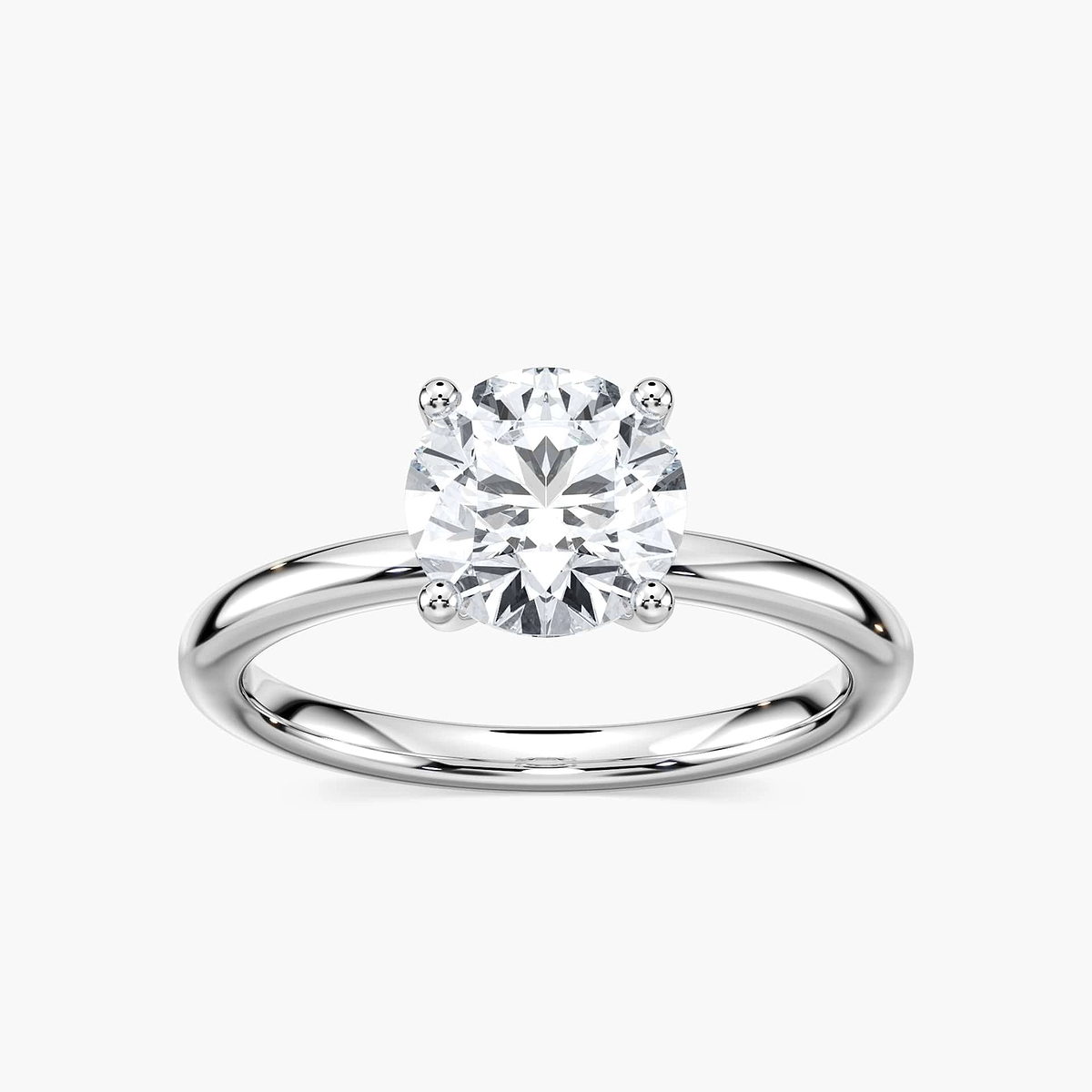 Rosey Lab Grown Diamond Flowering Solitaire Engagement Ring