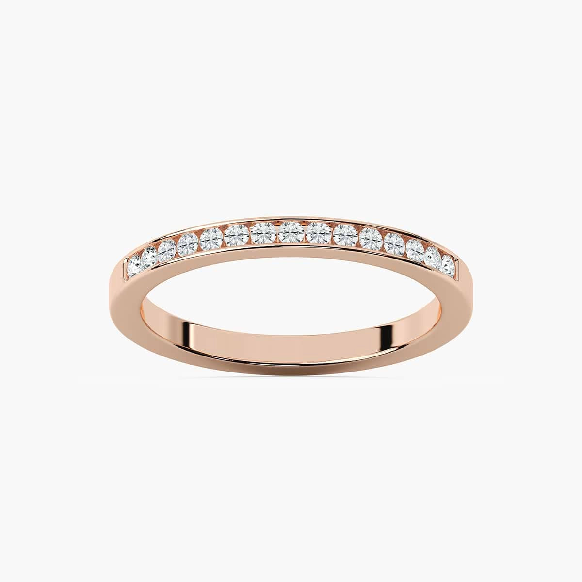 Margo 1/5 ctw Round Lab Grown Diamond Channel Set Wedding Band