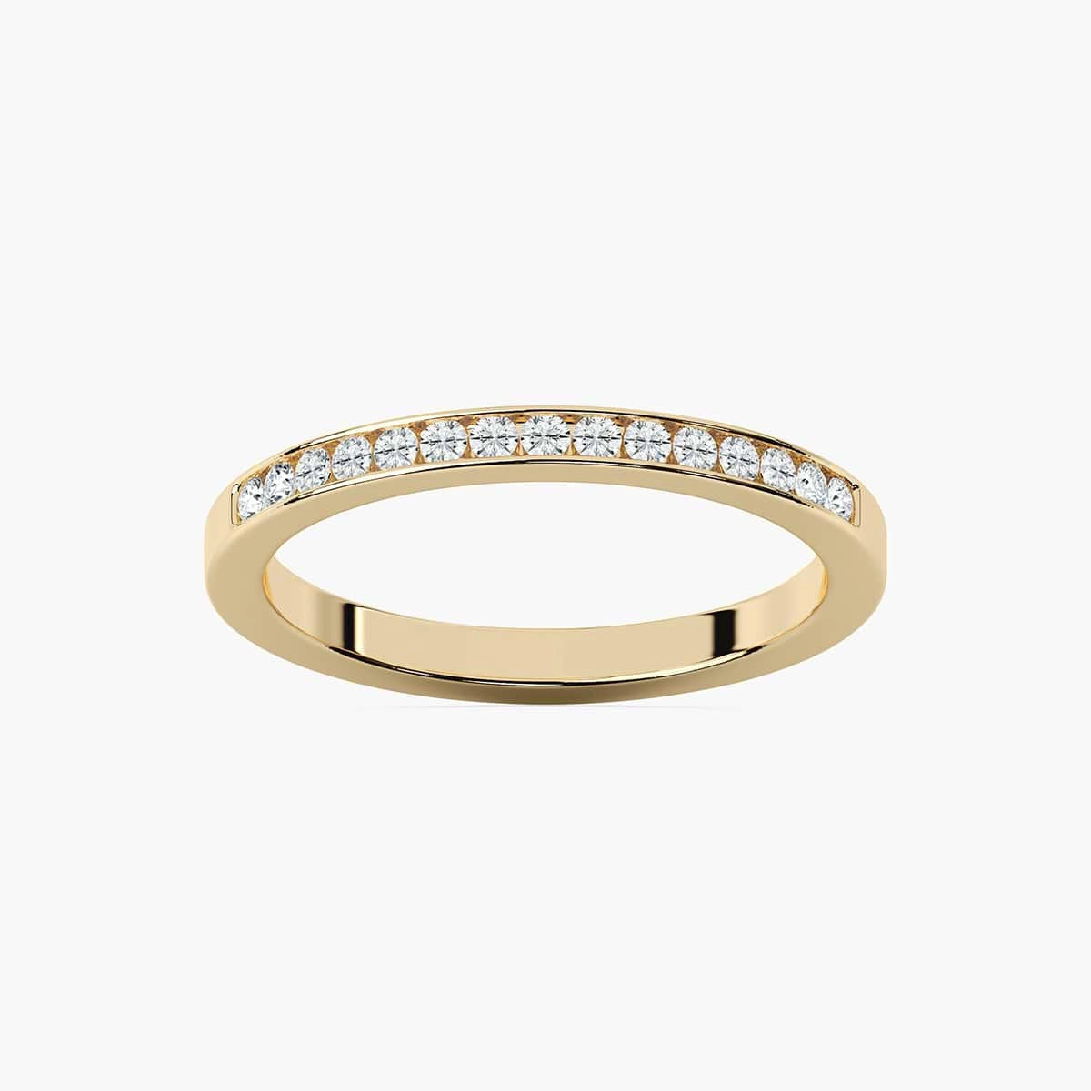 Margo 1/5 ctw Round Lab Grown Diamond Channel Set Wedding Band