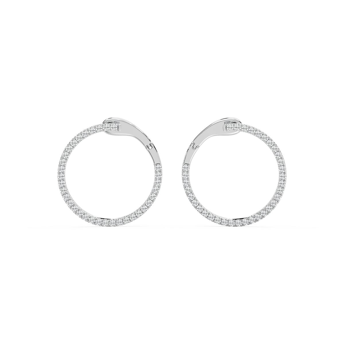 2/5 ctw Round Lab Grown Diamond Drop Earrings