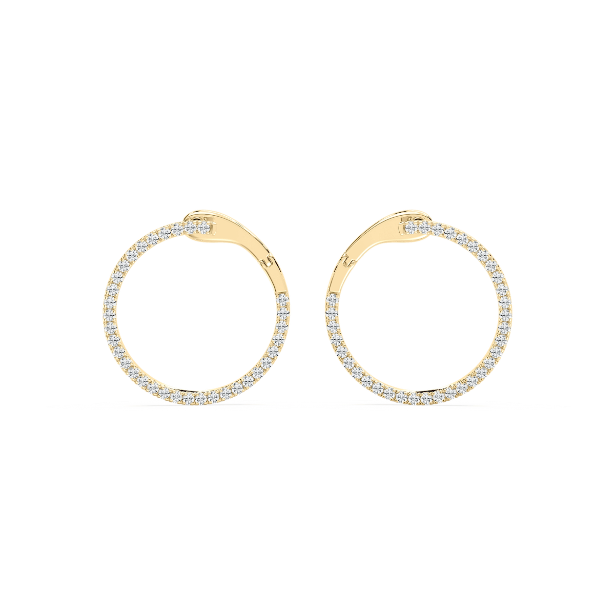 2/5 ctw Round Lab Grown Diamond Drop Earrings