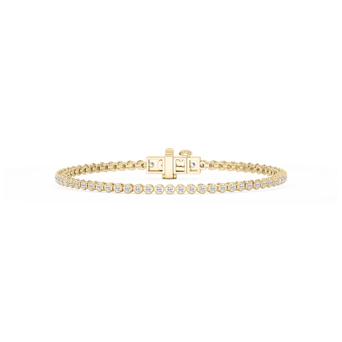 Round Lab Grown Diamond Classic Rounded Four Prong Tennis Bracelet - 7 Inches
