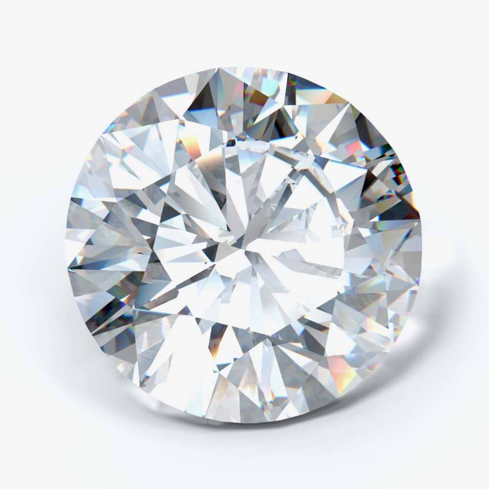 2.85 Carat Round Shaped, Ideal Cut, E Color, VVS2 Clarity, IGI Certified Lab Grown Diamond