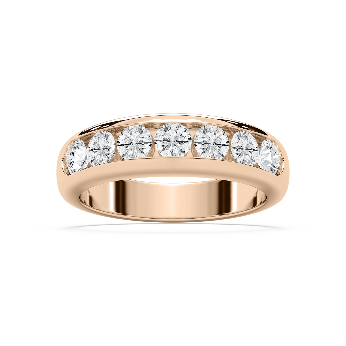 Joshua 1 ⅔ ctw Round Lab Grown Diamond 4.35mm Channel Mens Wedding Band