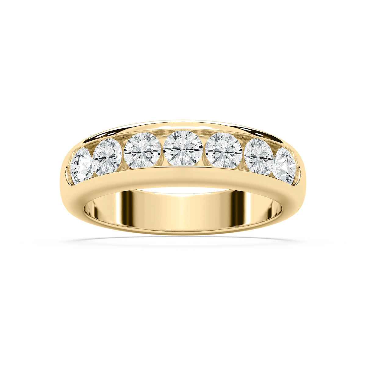 Joshua 1 ⅔ ctw Round Lab Grown Diamond 4.35mm Channel Mens Wedding Band