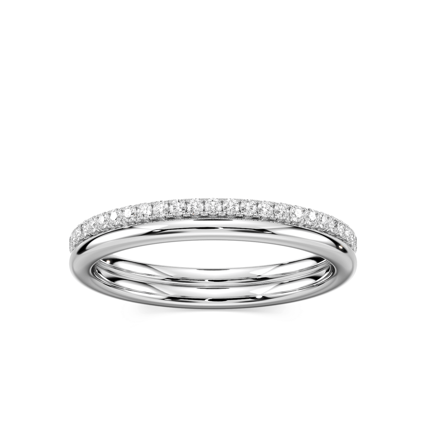 Solice 1/3 ctw Round Lab Grown Diamond Double Row Eternity Band