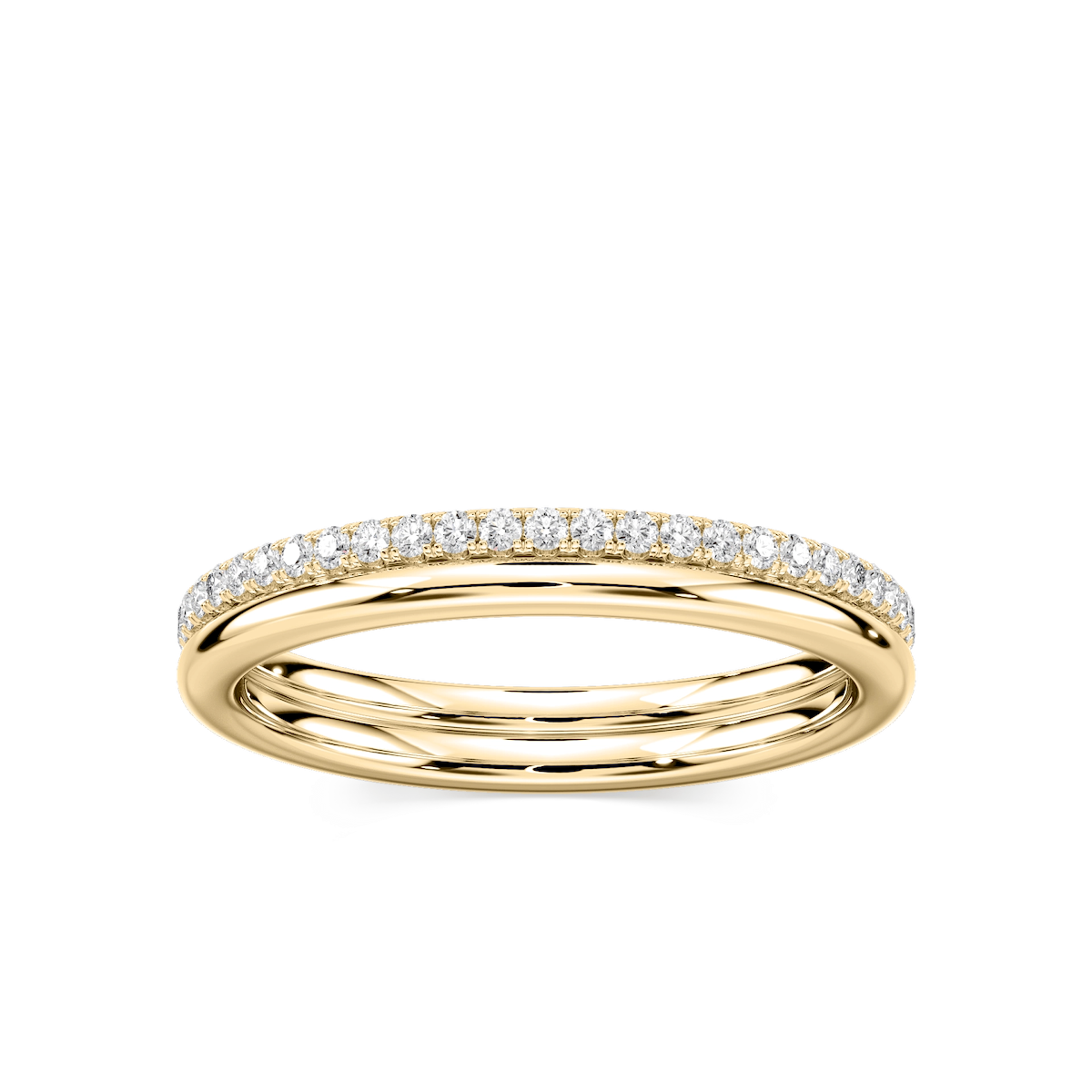 Solice 1/3 ctw Round Lab Grown Diamond Double Row Eternity Band