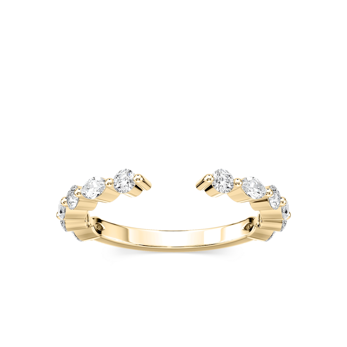 Sonnet 1/4 ctw Marquise and Round Lab Grown Diamond Open Wedding Band