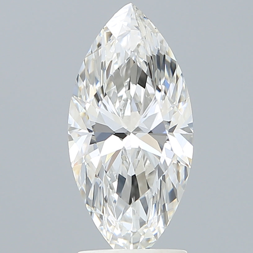 2.10 Carat Marquise Shaped, Ideal Cut, F Color, VVS1 Clarity, IGI Certified Lab Grown Diamond