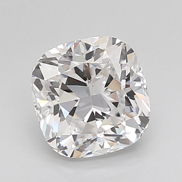 1.53 Carat Cushion Shaped, Ideal Cut, D Color, VVS2 Clarity, IGI Certified Lab Grown Diamond