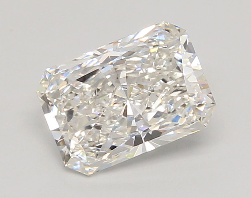 2.03 Carat Radiant Shaped, Ideal Cut, F Color, VVS2 Clarity, IGI Certified Lab Grown Diamond