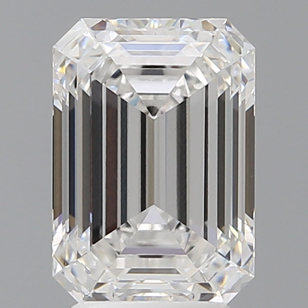 3.59 Carat Emerald Shaped, Ideal Cut, E Color, VVS2 Clarity, IGI Certified Lab Grown Diamond