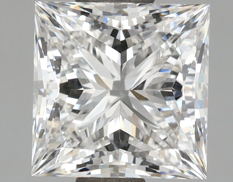 2.05 Carat Princess Shaped, Ideal Cut, E Color, VVS1 Clarity, IGI Certified Lab Grown Diamond