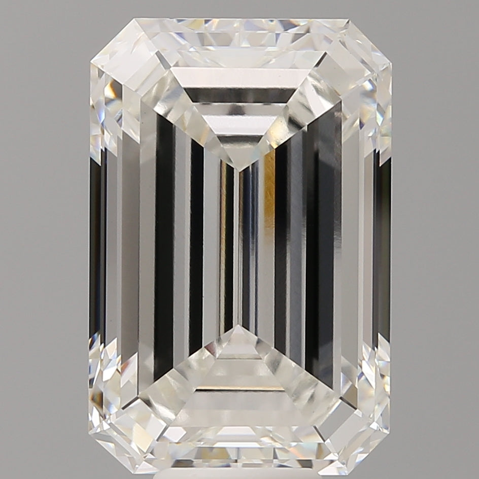11.55 Carat Emerald Shaped, Ideal Cut, F Color, VVS2 Clarity, IGI Certified Lab Grown Diamond