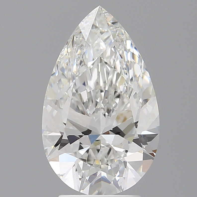 3.60 Carat Pear Shaped, Ideal Cut, E Color, VS1 Clarity, IGI Certified Lab Grown Diamond