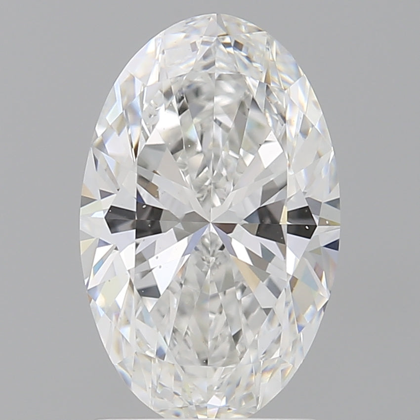 2.03 Carat Oval Shaped, Ideal Cut, E Color, VS2 Clarity, IGI Certified Lab Grown Diamond