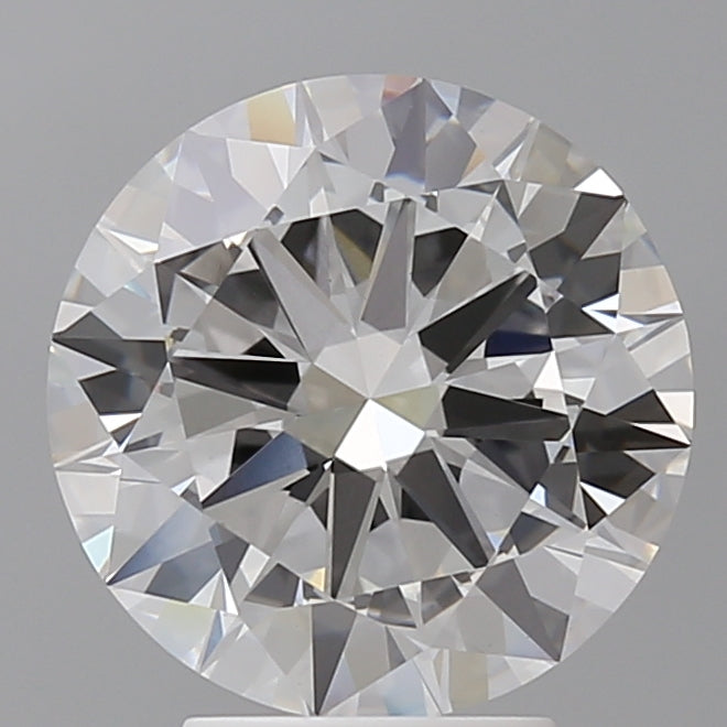 4.06 Carat Round Shaped, Excellent Cut, E Color, VVS2 Clarity, IGI Certified Lab Grown Diamond