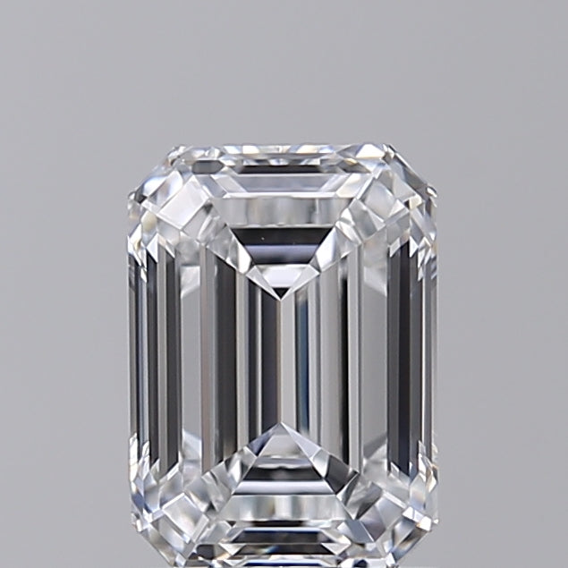 1.54 Carat Emerald Shaped, Ideal Cut, D Color, VVS1 Clarity, IGI Certified Lab Grown Diamond