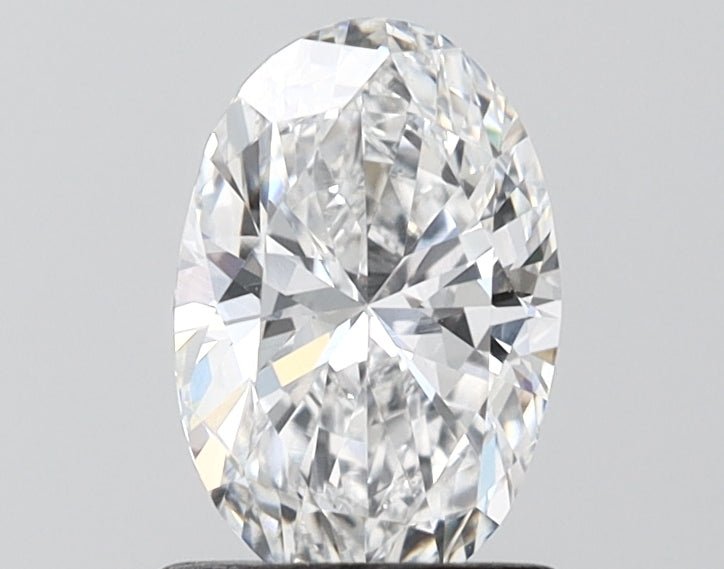 1.09 Carat Oval Shaped, Ideal Cut, D Color, VVS2 Clarity, IGI Certified Lab Grown Diamond