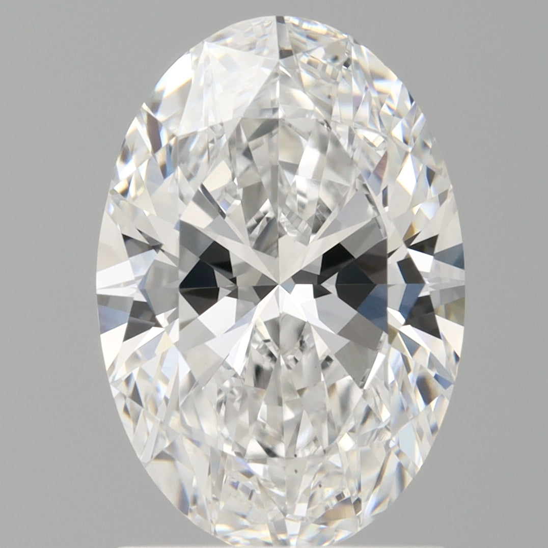 1.58 Carat Oval Shaped, Ideal Cut, D Color, VS1 Clarity, IGI Certified Lab Grown Diamond