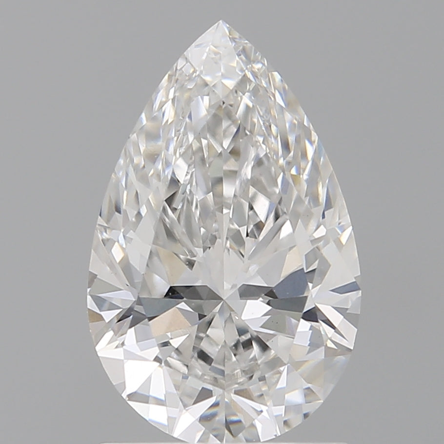 1.52 Carat Pear Shaped, Ideal Cut, E Color, VVS2 Clarity, IGI Certified Lab Grown Diamond