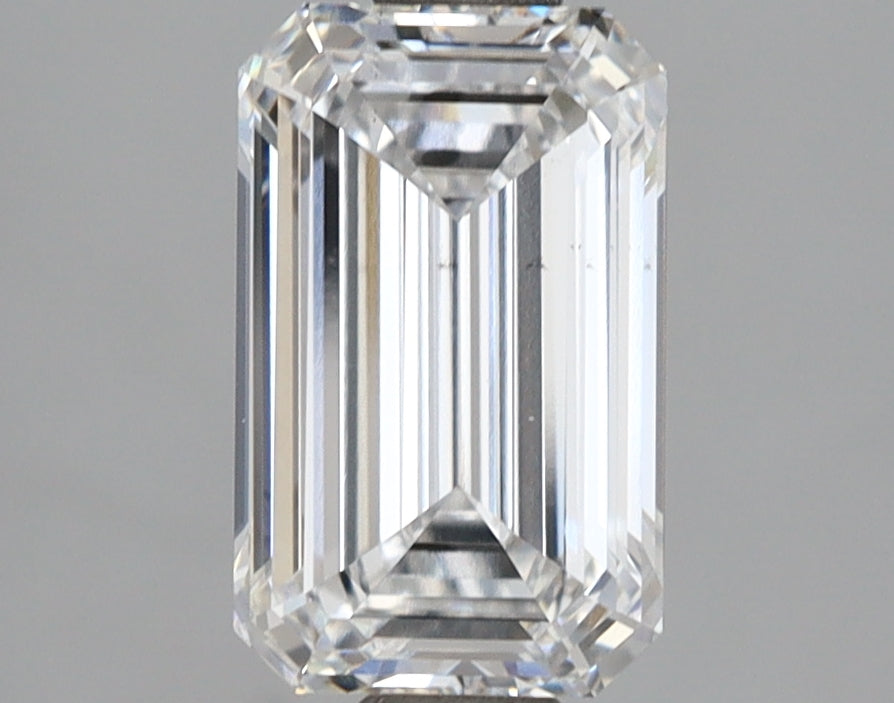 2.05 Carat Emerald Shaped, Ideal Cut, D Color, VS2 Clarity, IGI Certified Lab Grown Diamond