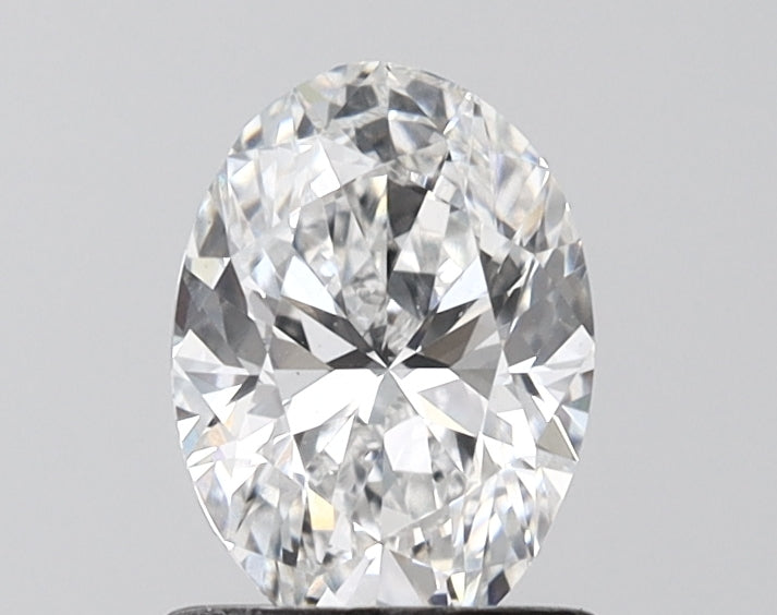 1.08 Carat Oval Shaped, Ideal Cut, D Color, VVS2 Clarity, IGI Certified Lab Grown Diamond