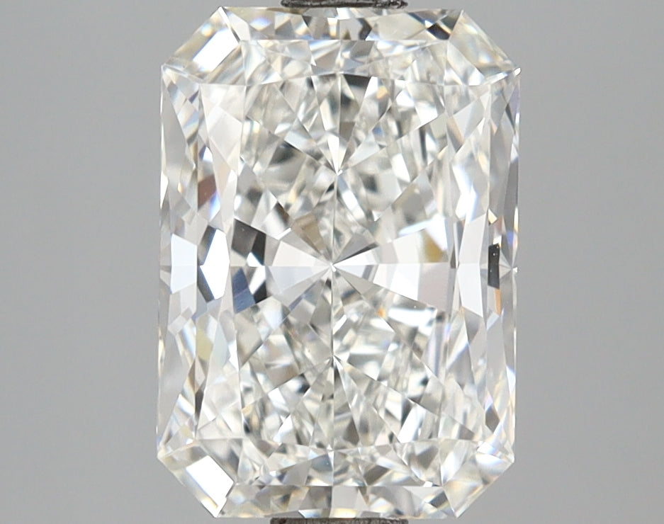 2.58 Carat Radiant Shaped, Ideal Cut, E Color, VVS2 Clarity, IGI Certified Lab Grown Diamond