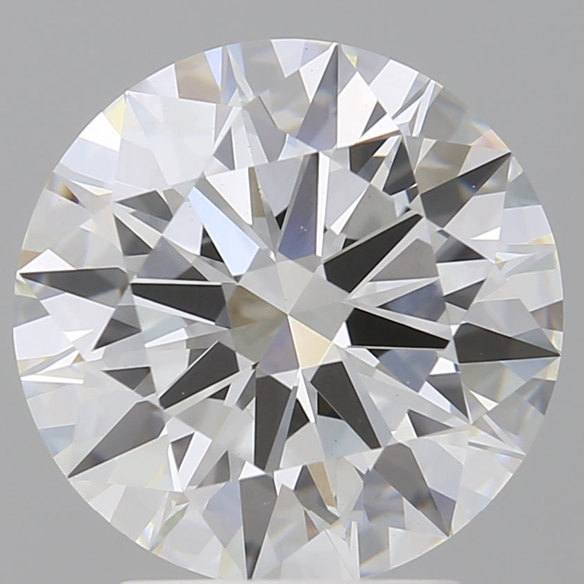 3.10 Carat Round Shaped, Ideal Cut, E Color, VVS2 Clarity, IGI Certified Lab Grown Diamond