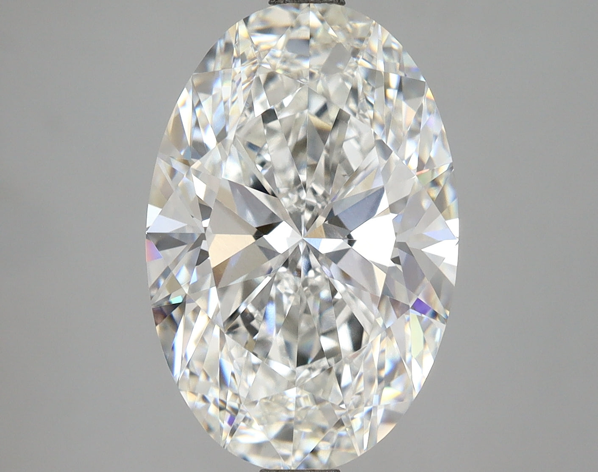 6.15 Carat Oval Shaped, Ideal Cut, F Color, VVS2 Clarity, IGI Certified Lab Grown Diamond
